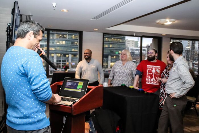 Seattle event entertainment live Trivia holiday party