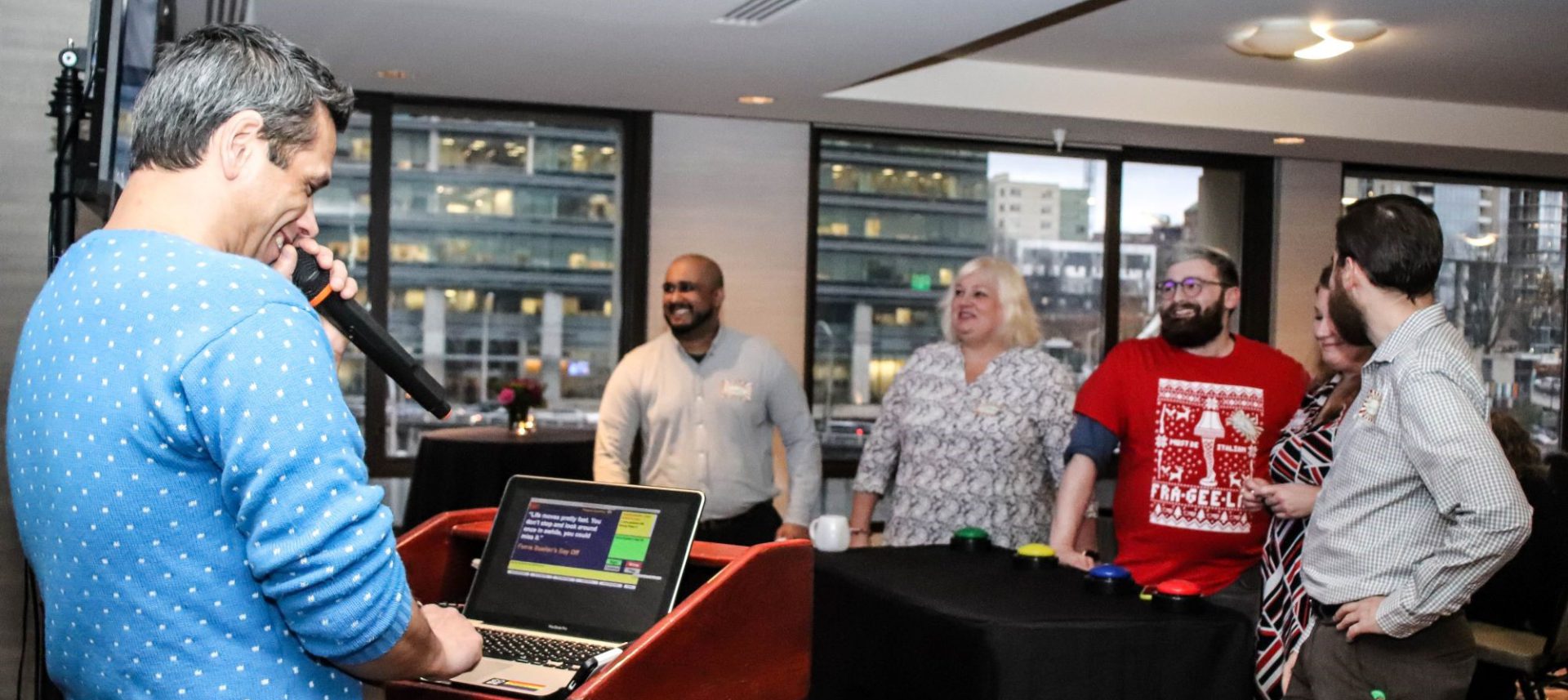 Seattle Event Entertainment for corporate groups trivia and game shows