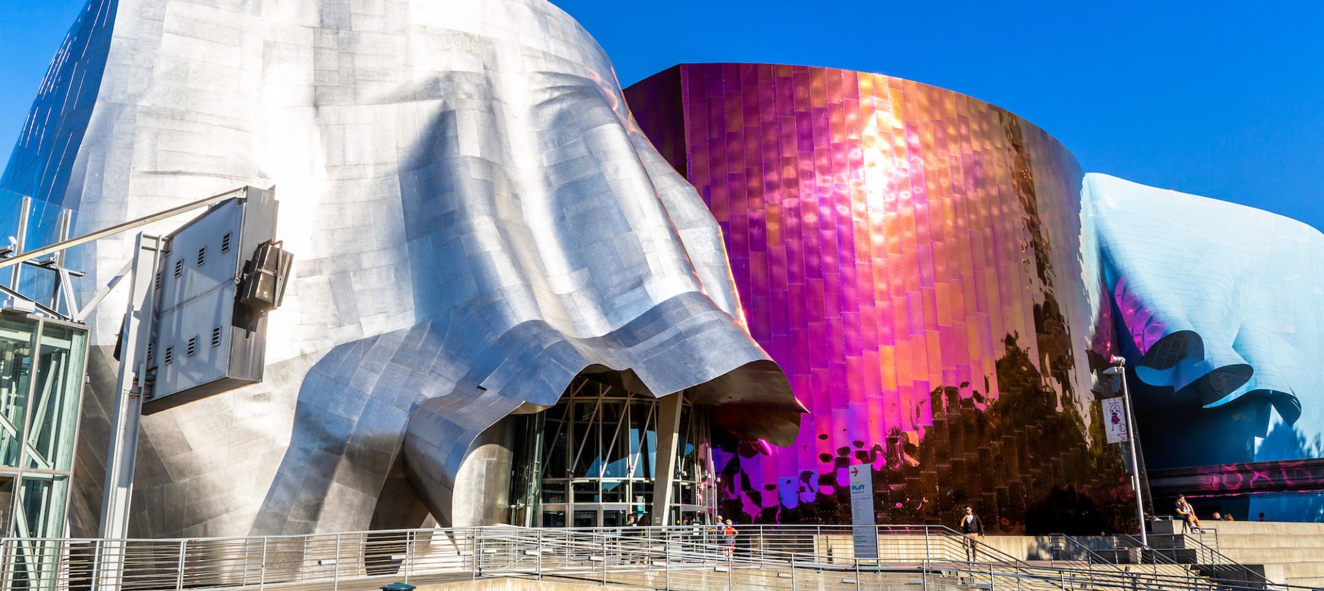 Outside Museum of Pop Culture Seattle